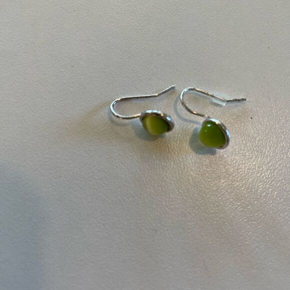 Avon 2000 New in Box Glass Cat's Eye Accent Cable Necklace & Earring Sent - Picture 2 of 9